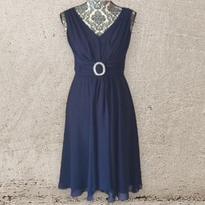 La Nouvelle Renaissance Navy Blue Sleeveless Dress. Size 4.